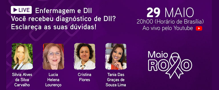 Live – Enfermagem e DII: Você recebeu diagnóstico de DII? Esclareça as suas dúvidas